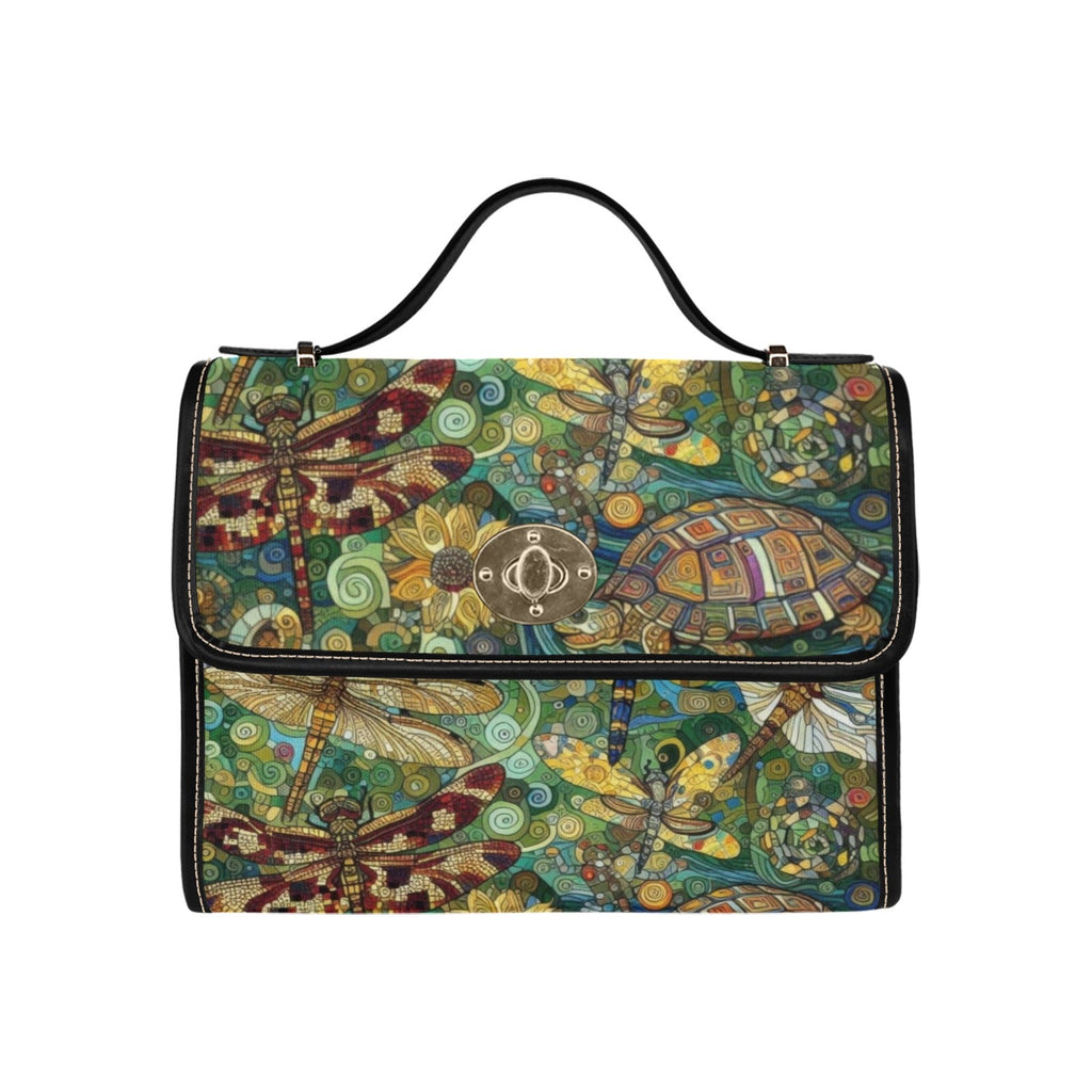 Dragonflies Waterproof Canvas Bag - Gregg Acini Adoree Designs - Satchel