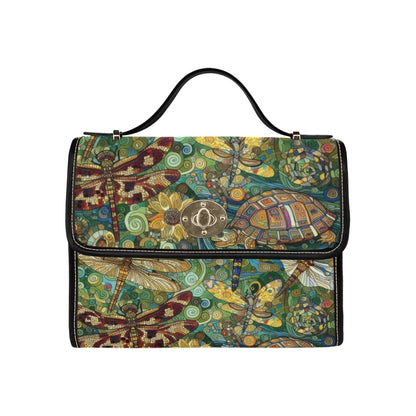 Dragonflies Waterproof Canvas Bag - Gregg Acini Adoree Designs - Satchel