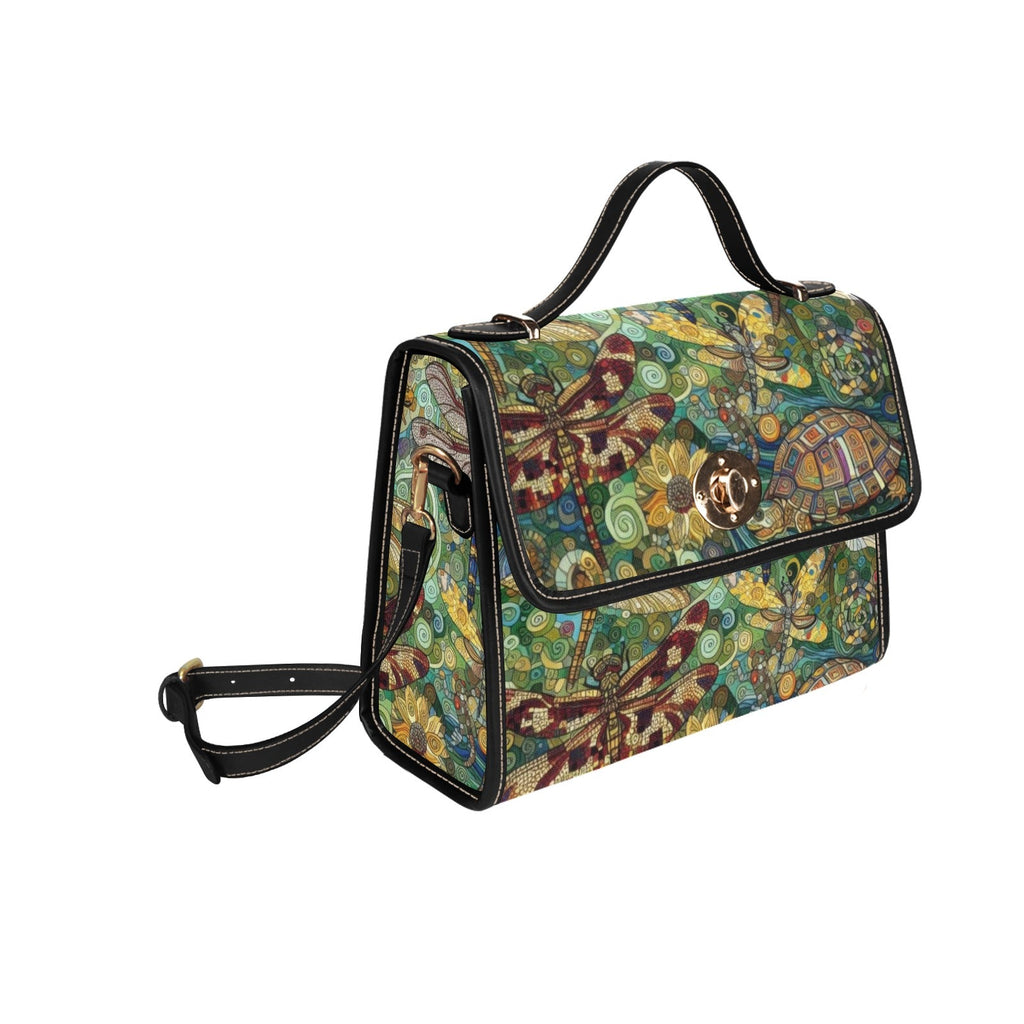 Dragonflies Waterproof Canvas Bag - Gregg Acini Adoree Designs - Satchel