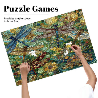 Dragonflies Wooden Jigsaw Puzzles 1000 pcs (Horizontal) - Gregg Acini Adoree Designs - Jigsaw Puzzle