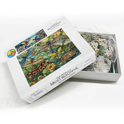 Dragonflies Wooden Jigsaw Puzzles 1000 pcs (Horizontal) - Gregg Acini Adoree Designs - Jigsaw Puzzle
