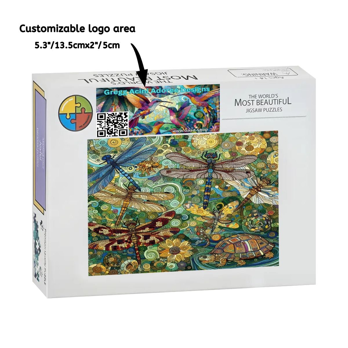 Dragonflies Wooden Jigsaw Puzzles 1000 pcs (Horizontal) - Gregg Acini Adoree Designs - Jigsaw Puzzle