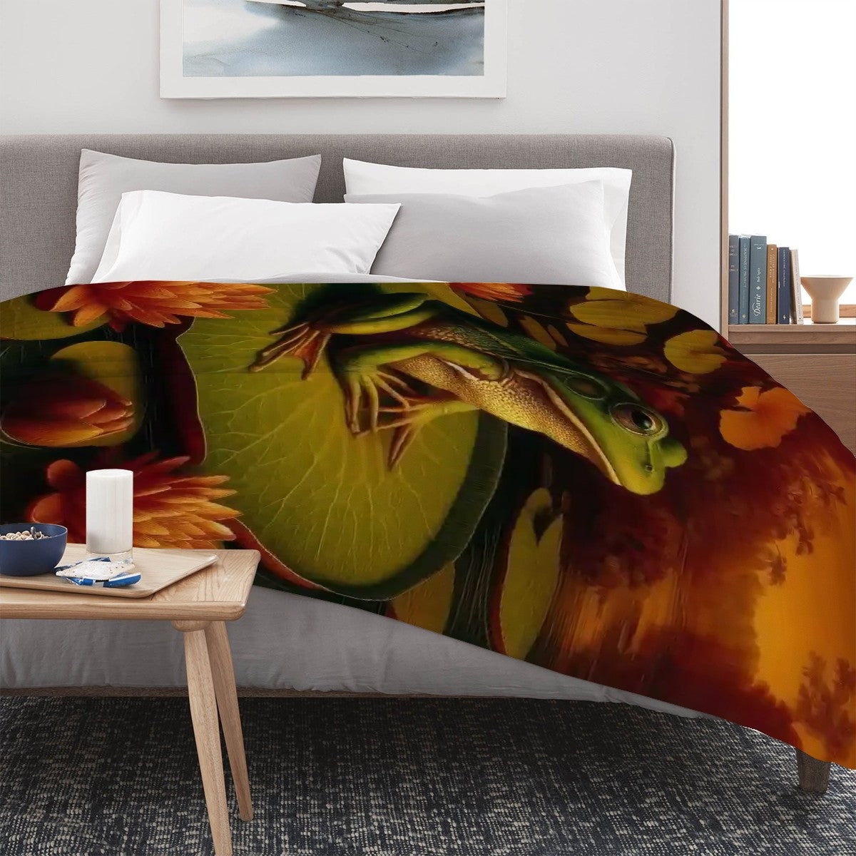 300 GSM Flannel Throw Blanket (Made in USA)