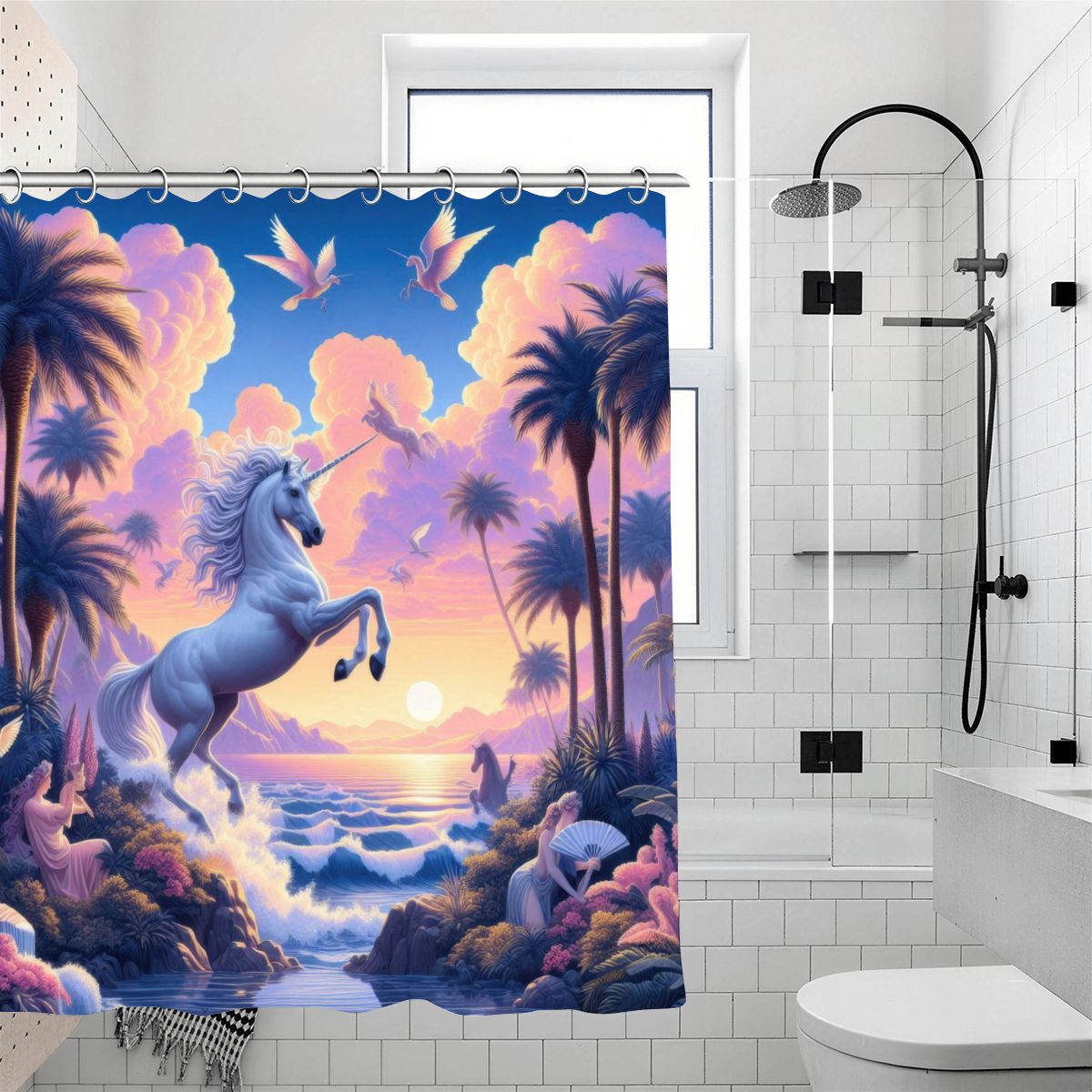 Unicorn Fantasy Shower Curtain