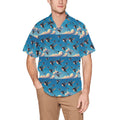 Flock of Hummingbirds Hawaiian Shirt with Chest Pocket