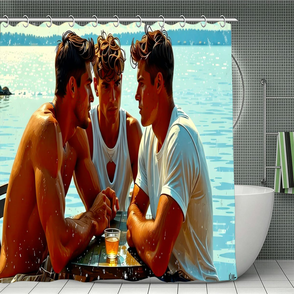 Intensité des Hommes Shower Curtain