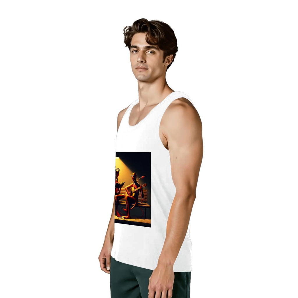 Multiple Designs Cotton Tank Top (First image shows selected design)