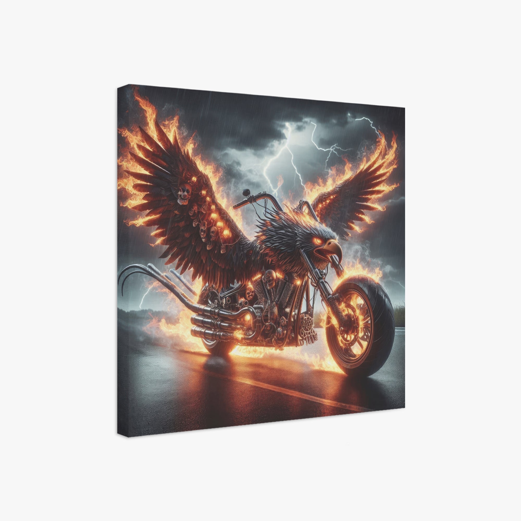 Eagle Motorcycle 1:1 Ratio Canvas Painting - Gregg Acini Adoree Designs - Canvas