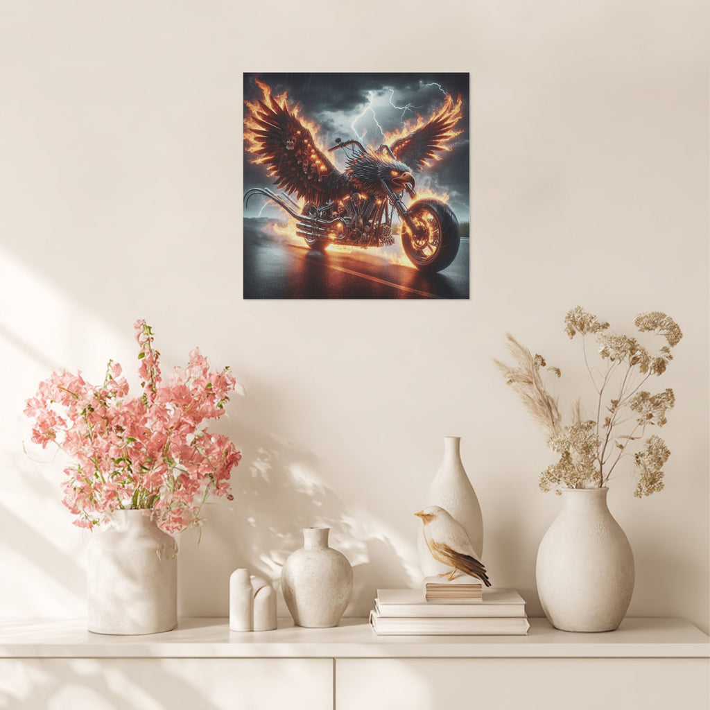 Eagle Motorcycle 1:1 Ratio Canvas Painting - Gregg Acini Adoree Designs - Canvas