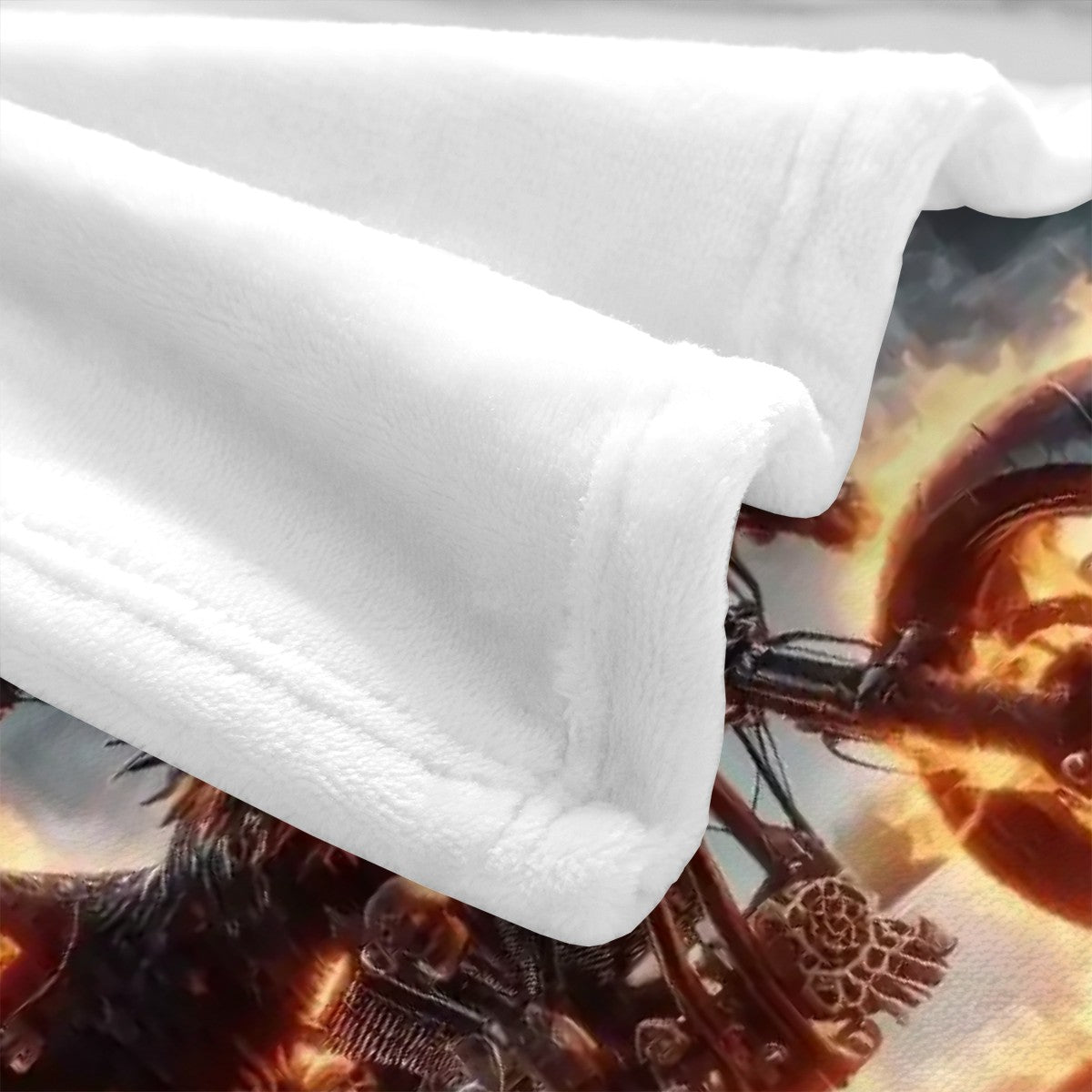 Eagle Motorcycle 300 GSM Flannel Throw Blanket (Made in USA) - Gregg Acini Adoree Designs - Blanket