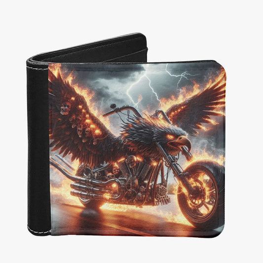 Eagle Motorcycle Bifold Wallet - Gregg Acini Adoree Designs - Wallets