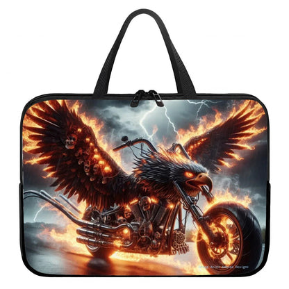 Eagle Motorcycle Laptop Bag - Gregg Acini Adoree Designs - Computer Bag