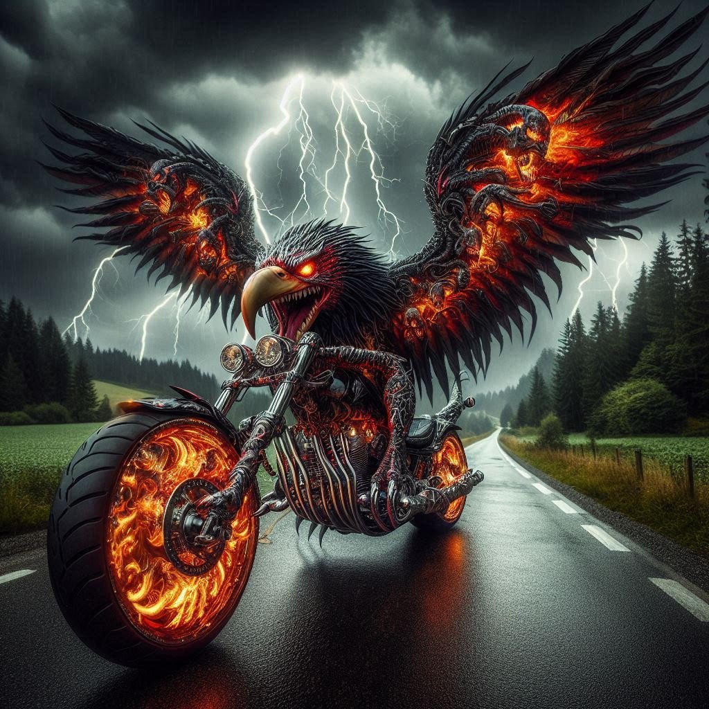 Eagle Motorcycle Study - Gregg Acini Adoree Designs -