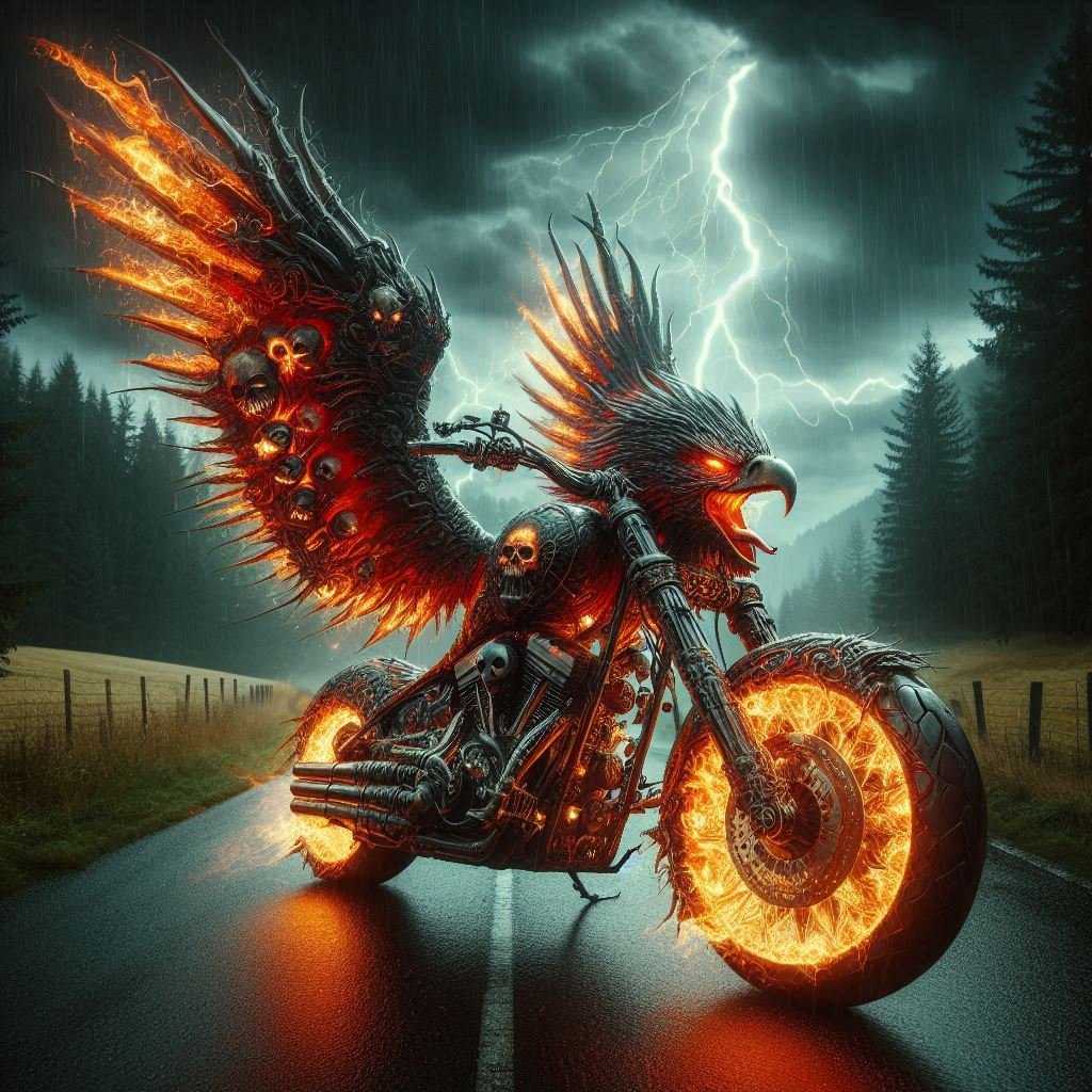 Eagle Motorcycle Study - Gregg Acini Adoree Designs -