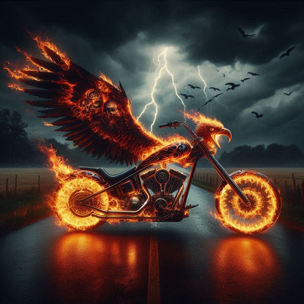 Eagle Motorcycle Study - Gregg Acini Adoree Designs -