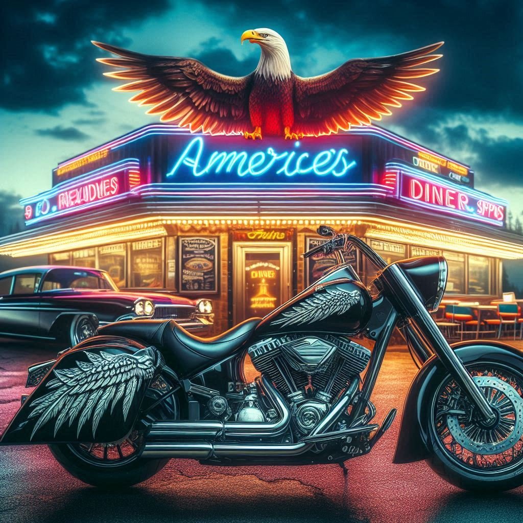 Eagle Motorcycle Study - Gregg Acini Adoree Designs -