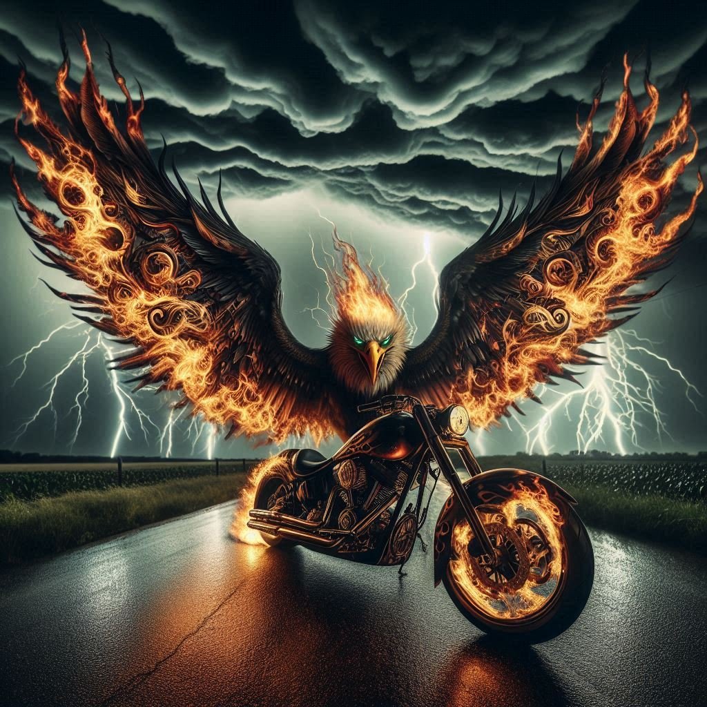 Eagle Motorcycle Study - Gregg Acini Adoree Designs -
