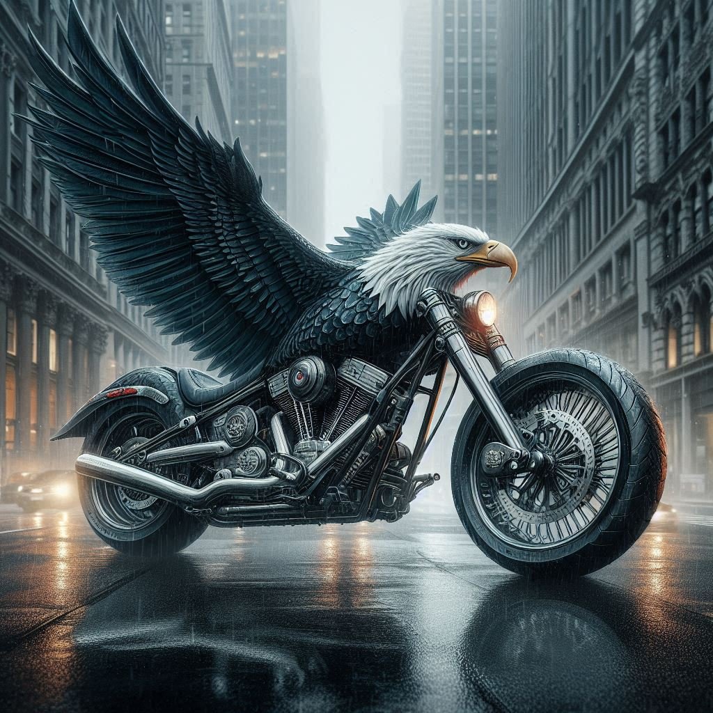 Eagle Motorcycle Study - Gregg Acini Adoree Designs -