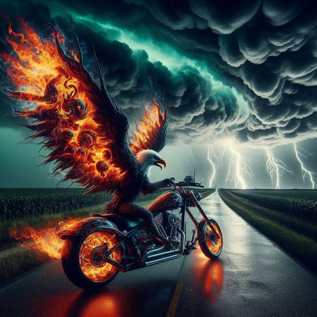 Eagle Motorcycle Study - Gregg Acini Adoree Designs -