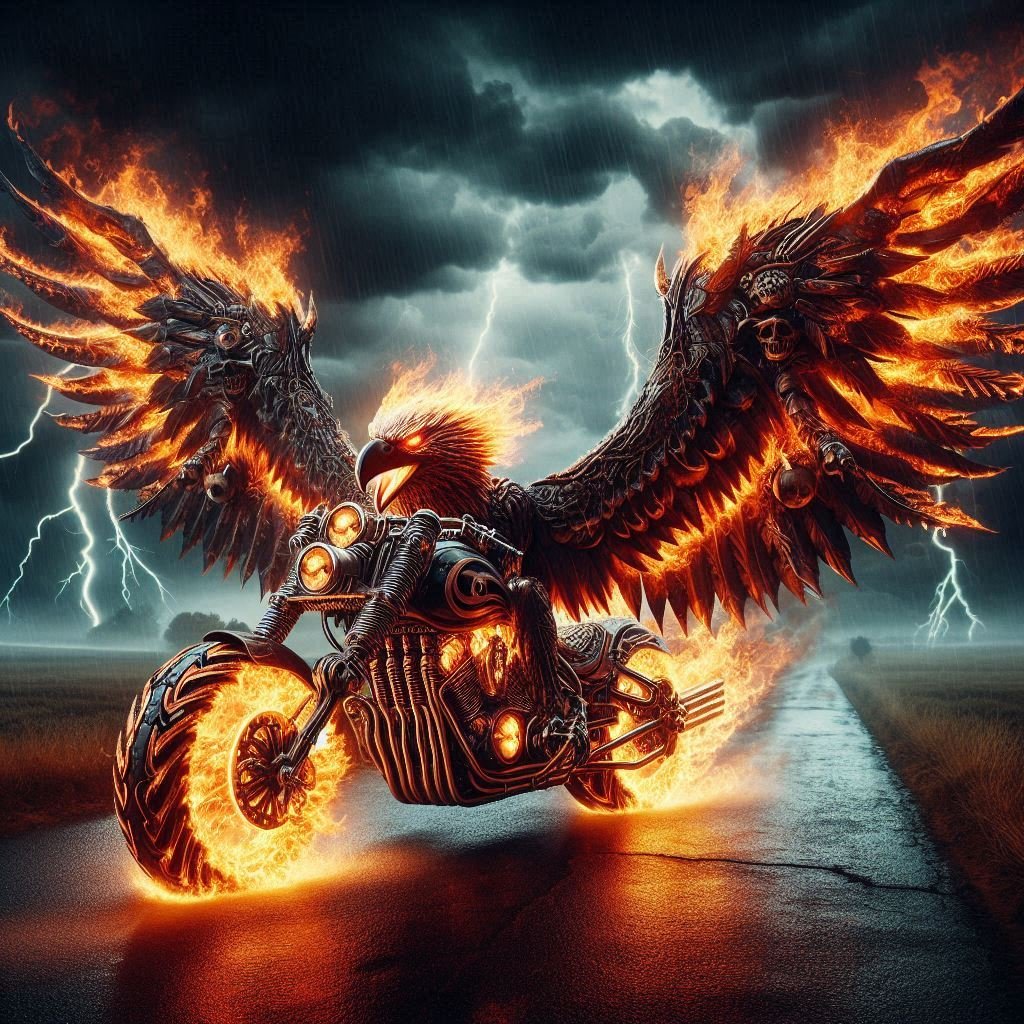 Eagle Motorcycle Study - Gregg Acini Adoree Designs -