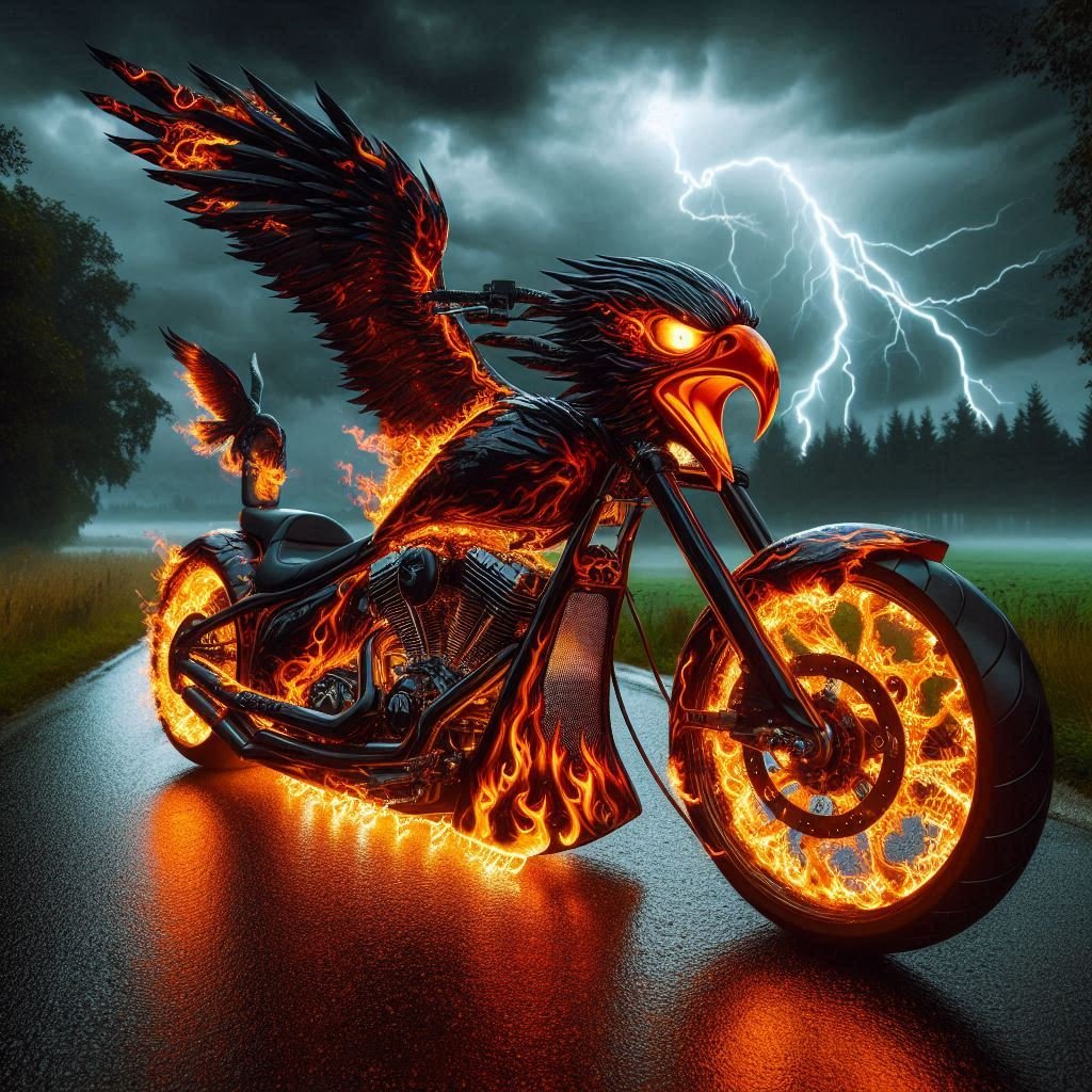 Eagle Motorcycle Study - Gregg Acini Adoree Designs -
