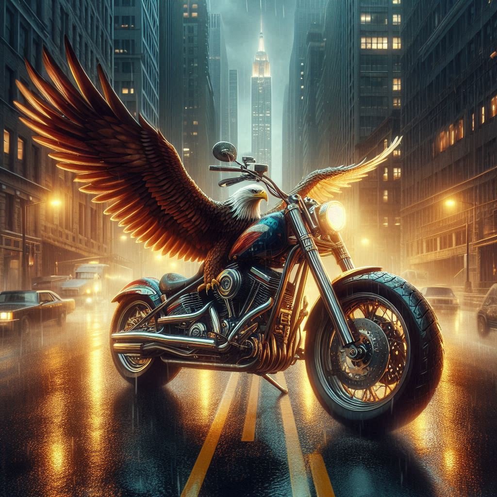 Eagle Motorcycle Study - Gregg Acini Adoree Designs -