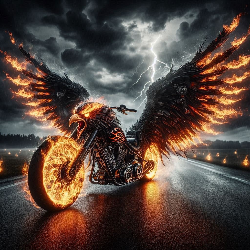 Eagle Motorcycle Study - Gregg Acini Adoree Designs -