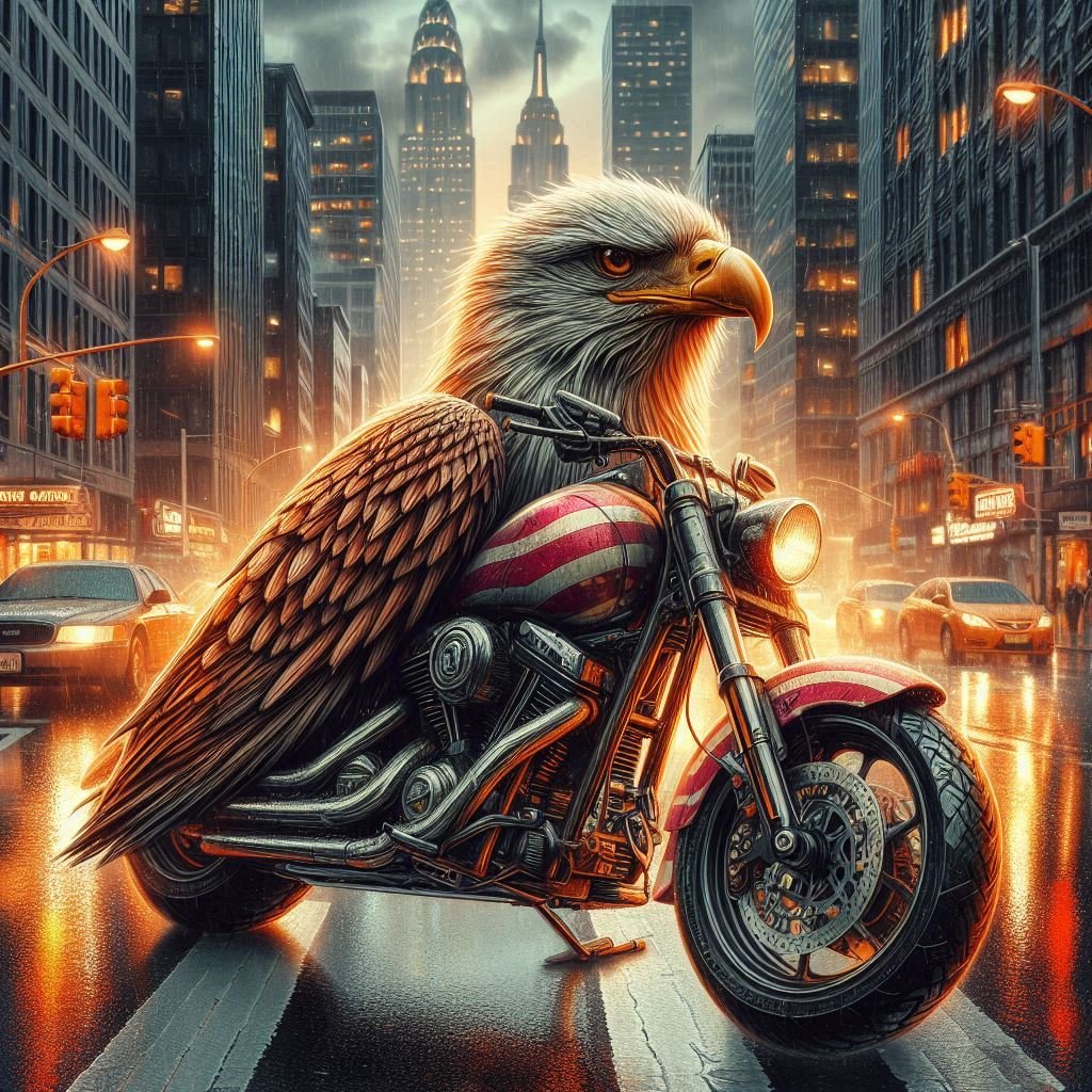 Eagle Motorcycle Study - Gregg Acini Adoree Designs -