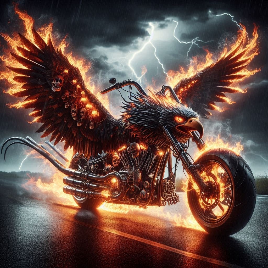 Eagle Motorcycle Study - Gregg Acini Adoree Designs -