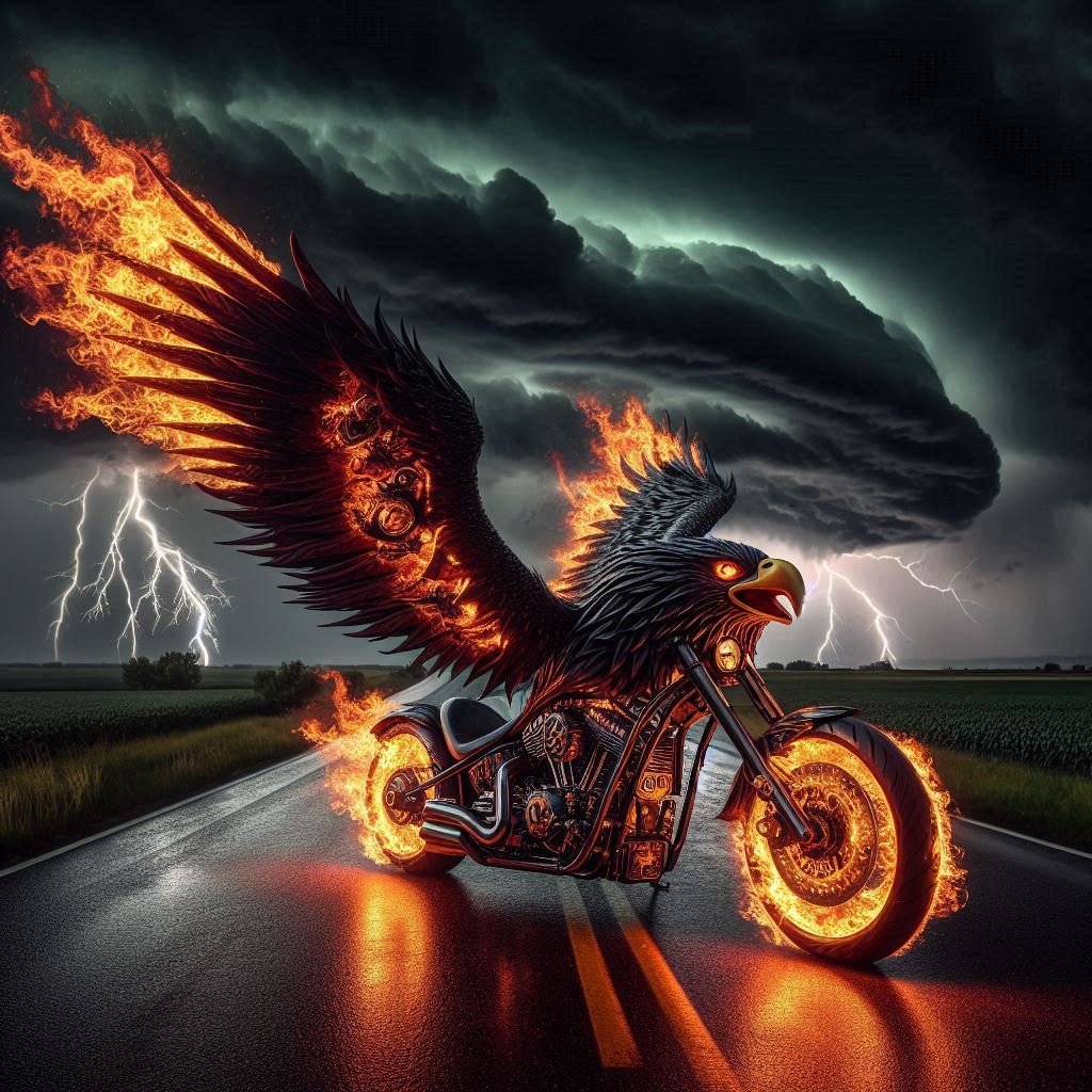 Eagle Motorcycle Study - Gregg Acini Adoree Designs -