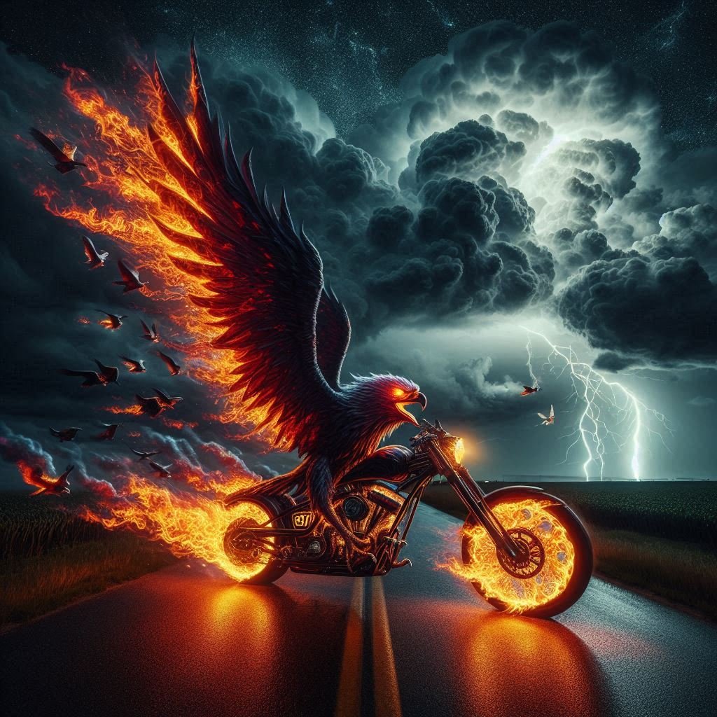 Eagle Motorcycle Study - Gregg Acini Adoree Designs -