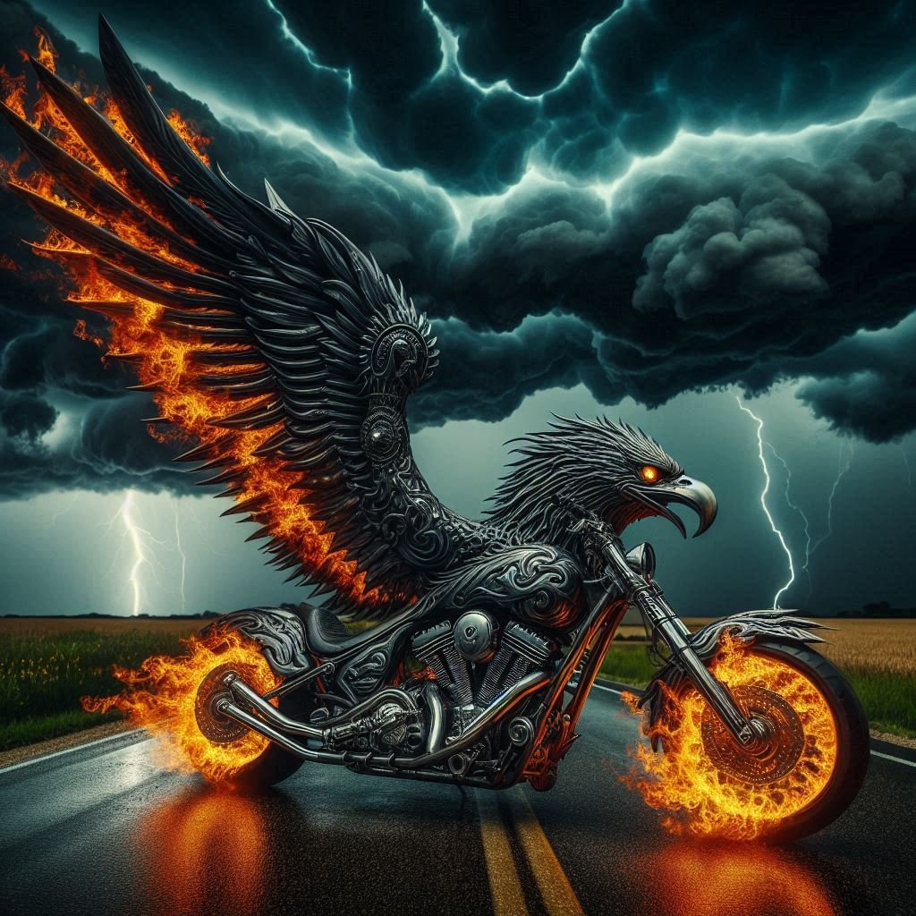 Eagle Motorcycle Study - Gregg Acini Adoree Designs -