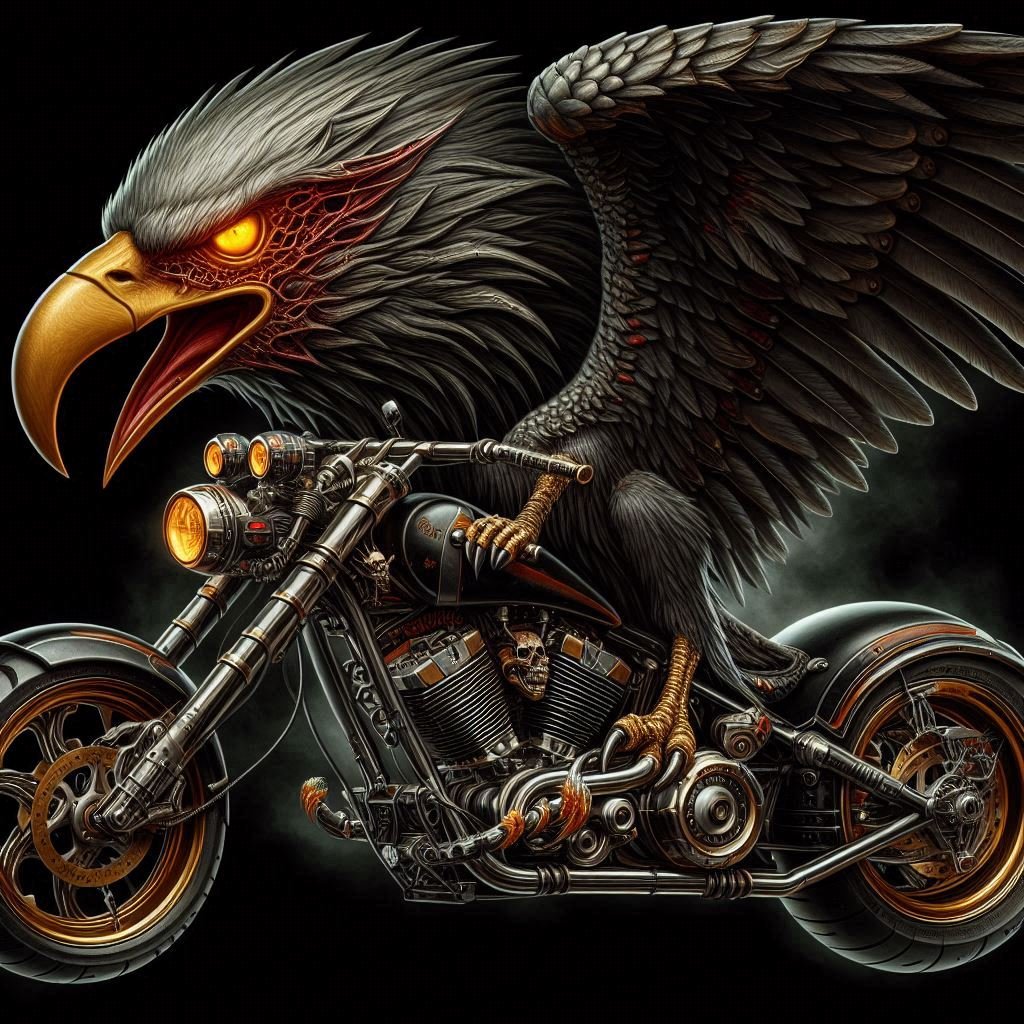 Eagle Motorcycle Study - Gregg Acini Adoree Designs -