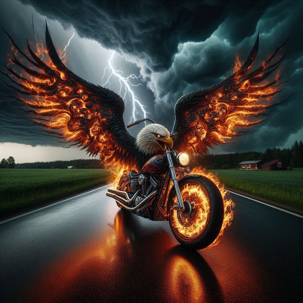 Eagle Motorcycle Study - Gregg Acini Adoree Designs -