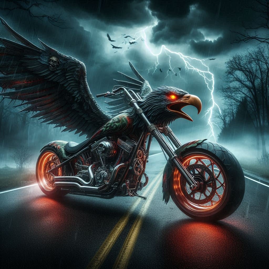 Eagle Motorcycle Study - Gregg Acini Adoree Designs -
