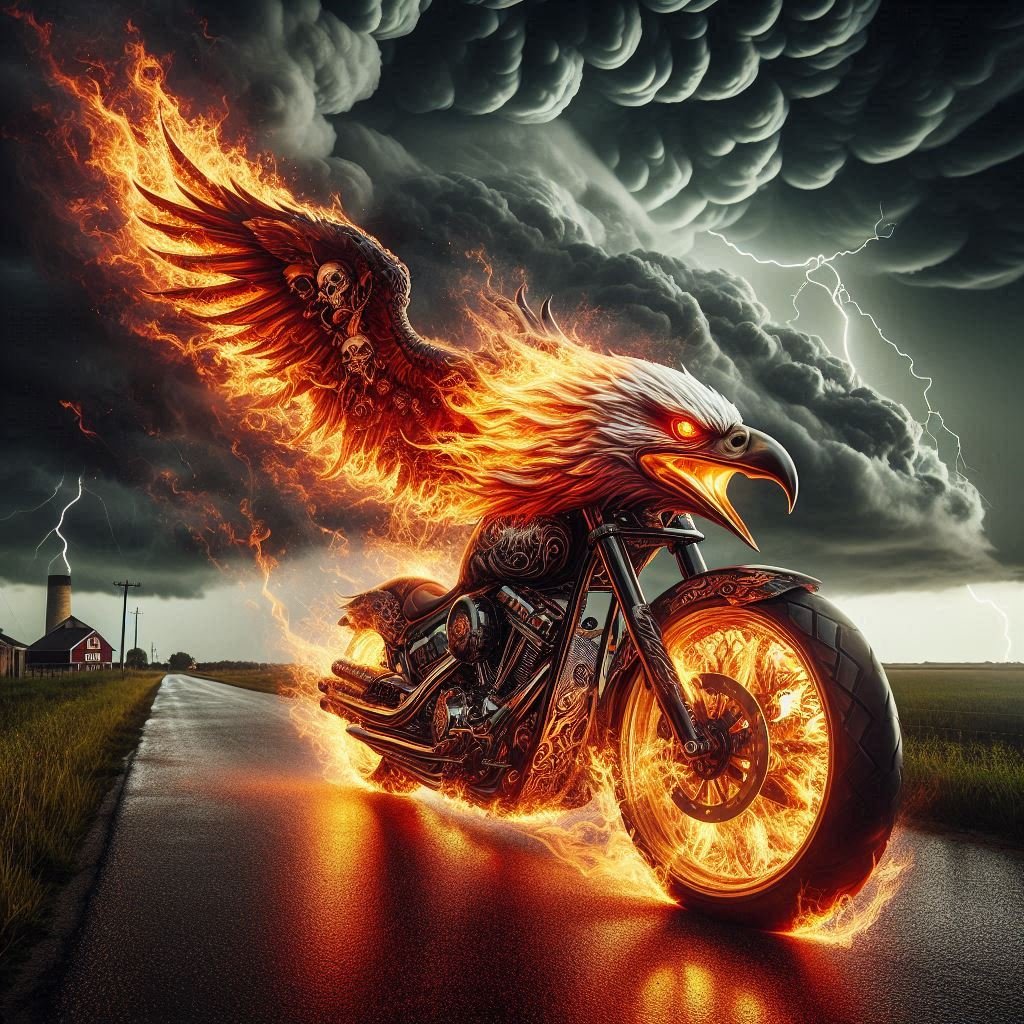 Eagle Motorcycle Study - Gregg Acini Adoree Designs -