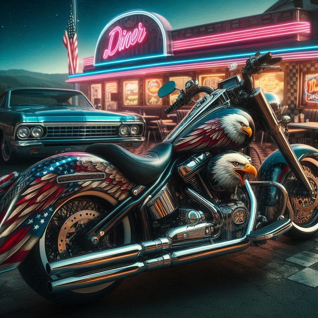Eagle Motorcycle Study - Gregg Acini Adoree Designs -
