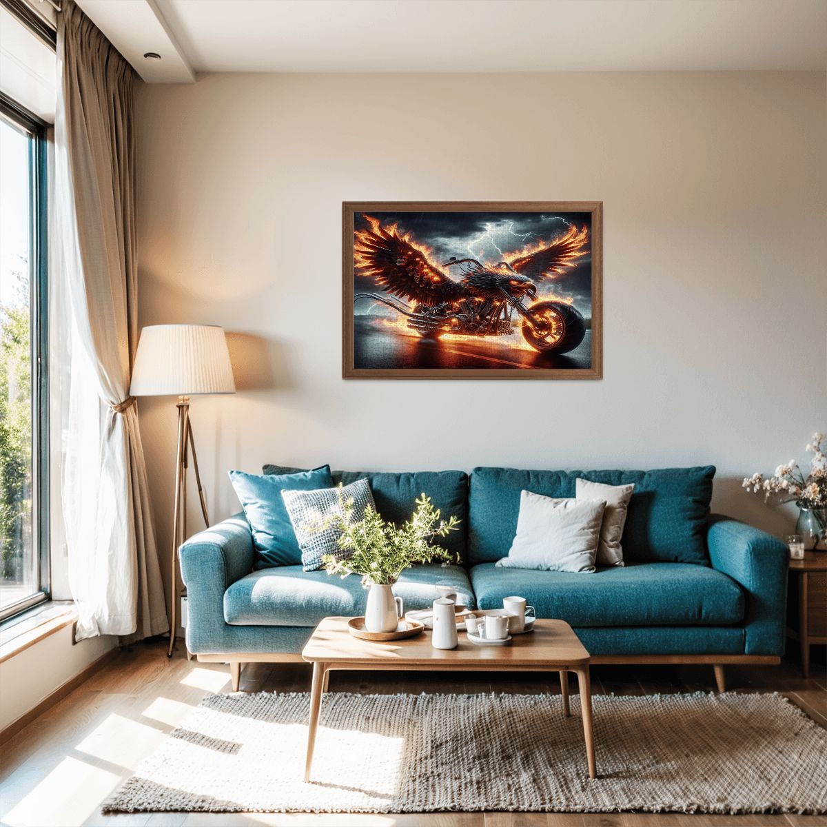 Eagle Motorcycle Wooden Jigsaw Puzzles 1000 pcs - Gregg Acini Adoree Designs - Jigsaw Puzzle