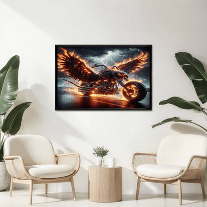 Eagle Motorcycle Wooden Jigsaw Puzzles 1000 pcs - Gregg Acini Adoree Designs - Jigsaw Puzzle