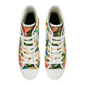 Garden of Gilded Wings Unisex High Top Canvas Shoes (women's sizes)