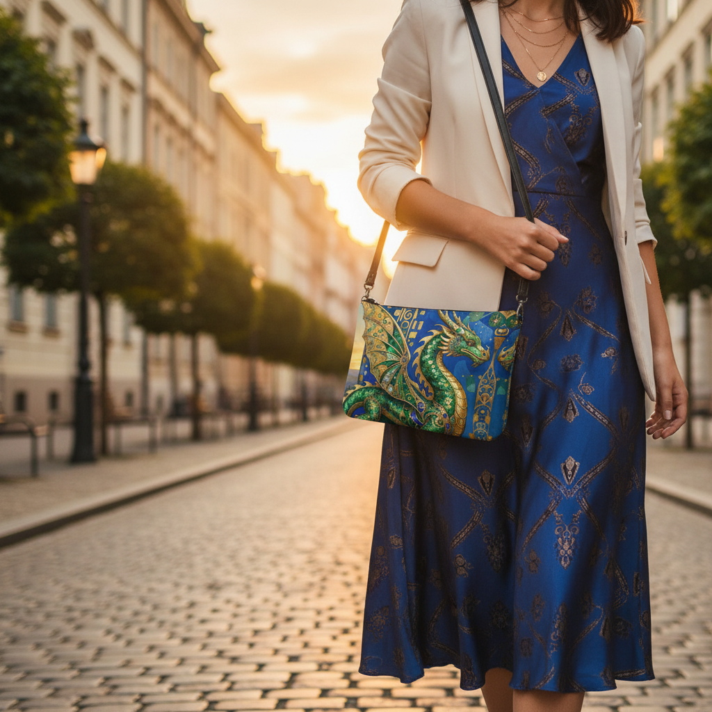 Emerald Dragon Crossbody Lifestyle