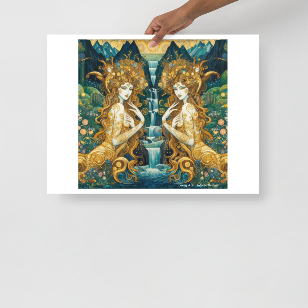 Water Nymphs Poster by Gregg Acini Adoree Designs