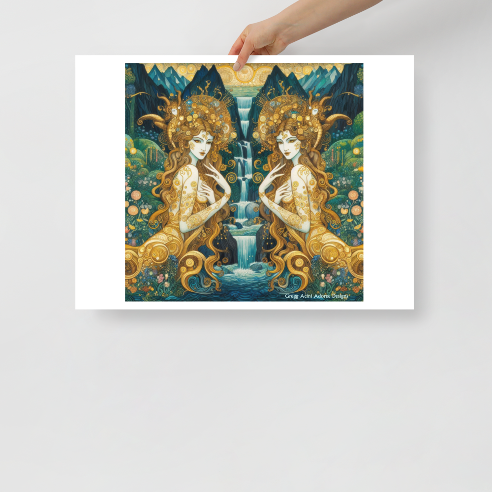 Water Nymphs Poster by Gregg Acini Adoree Designs