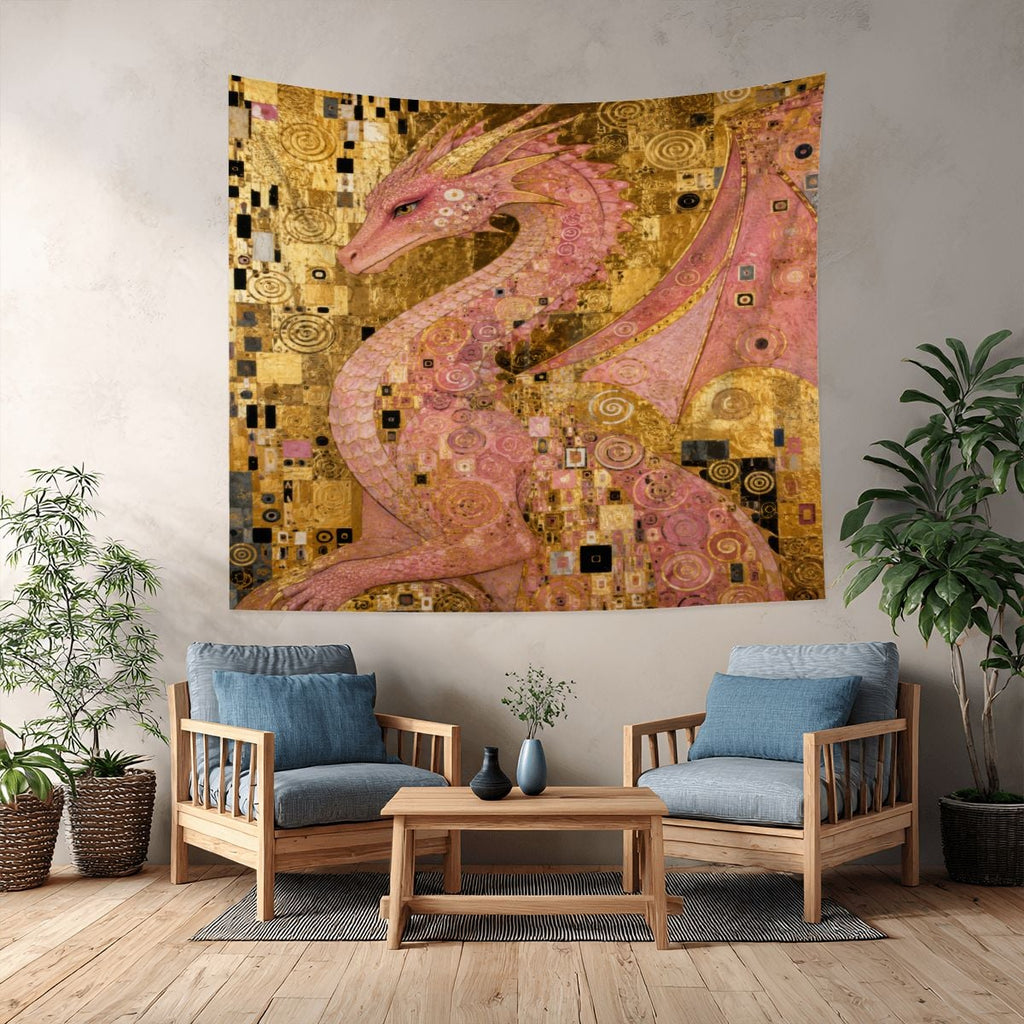 Pink Dragon Tapestry (6:5) (Made in USA)