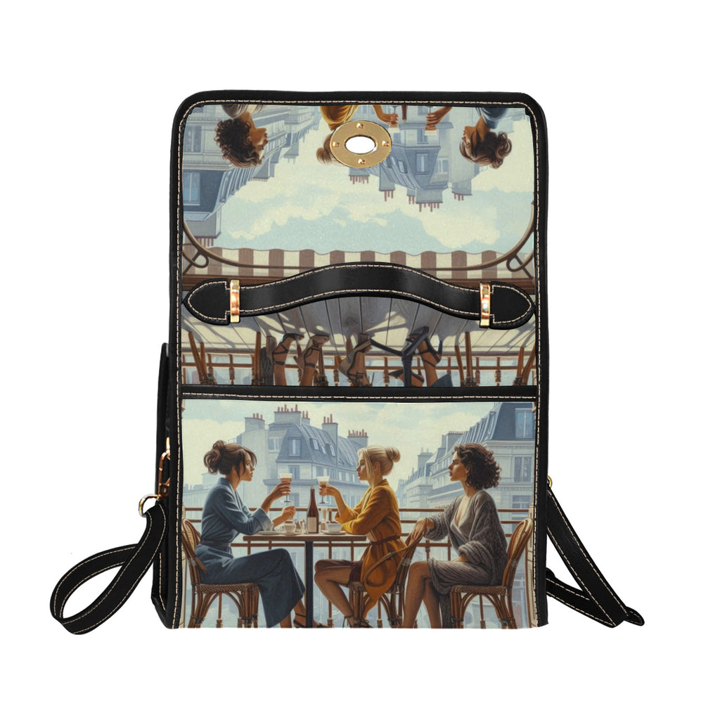 Paris Balcony Satchel Waterproof Canvas Bag