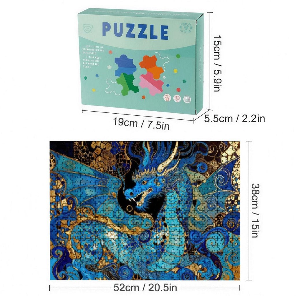 Dragon Art Wooden Jigsaw Puzzle — 500 Pieces | Multiple Designs
