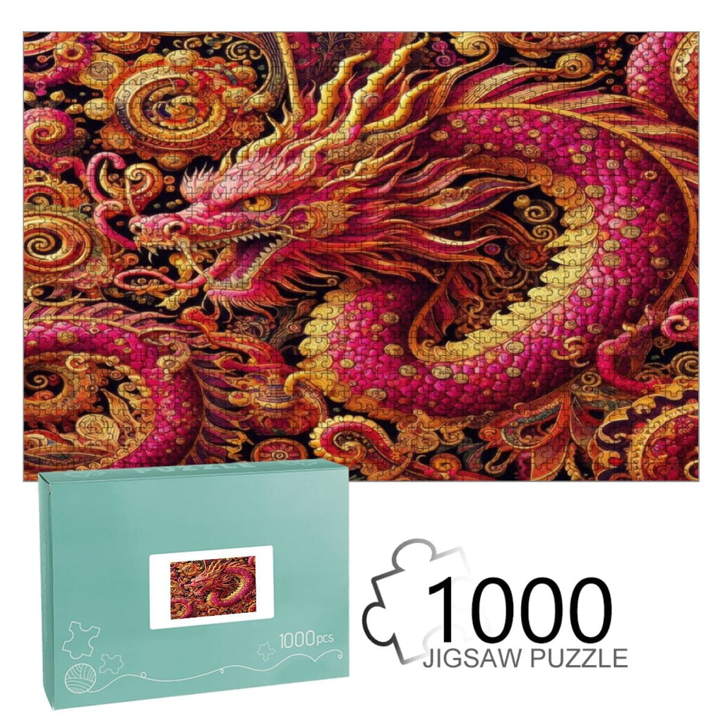 Dragon Art Wooden Jigsaw Puzzle — 1000 Pieces | Multiple Designs