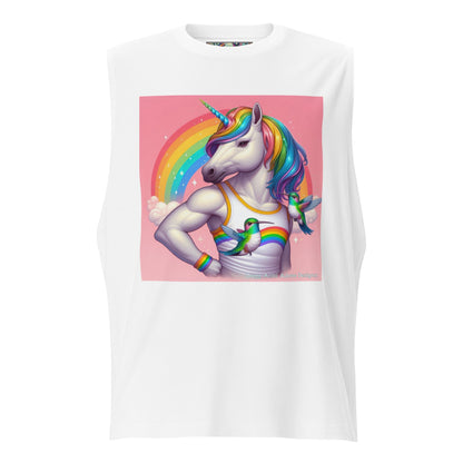 Fabulous Unicorn Muscle Shirt by Gregg Acini Adoree Designs - Gregg Acini Adoree Designs - Muscle Shirt