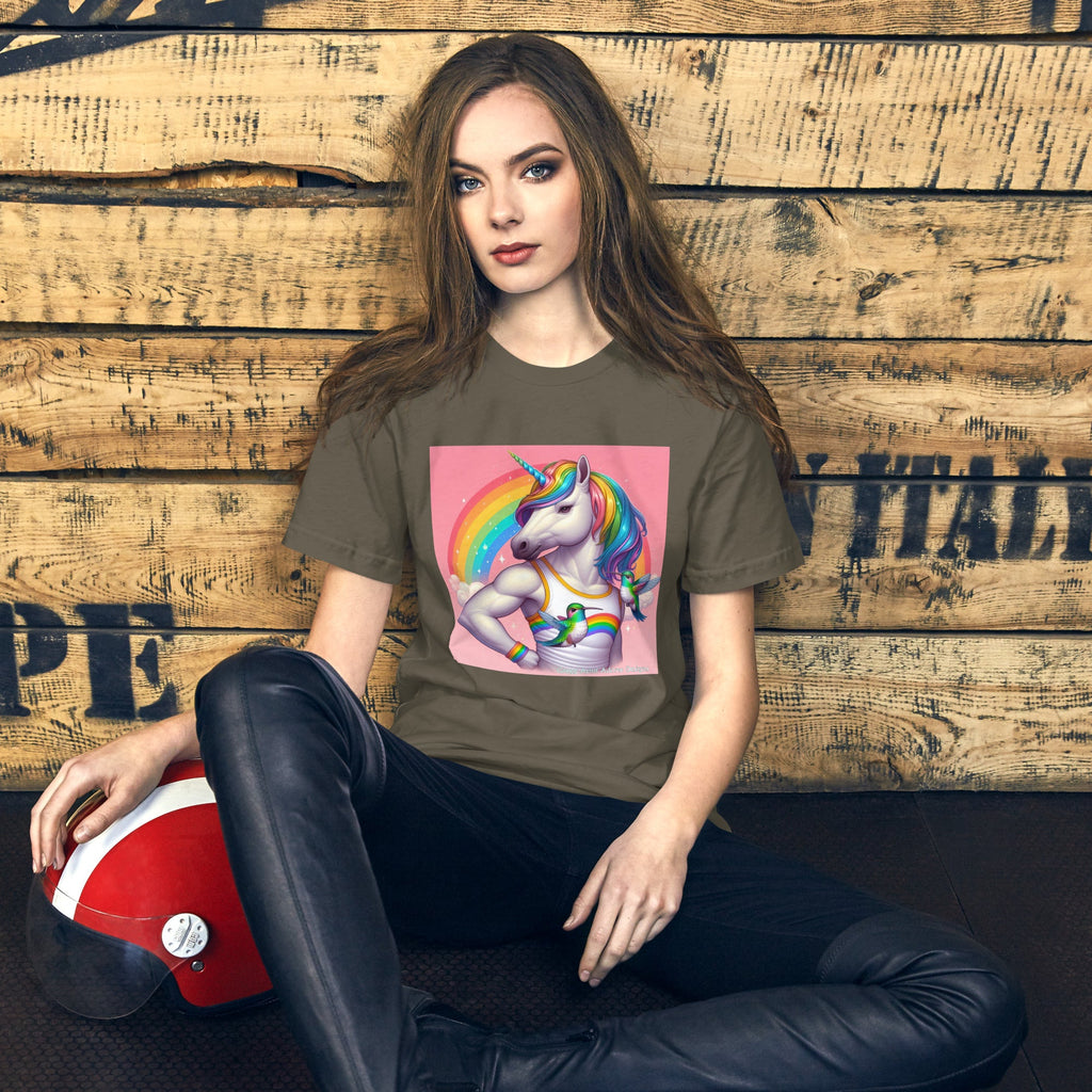 Fabulous Unicorn Unisex t-shirt by Gregg Acini Adoree Designs - Gregg Acini Adoree Designs - Tee Shirt