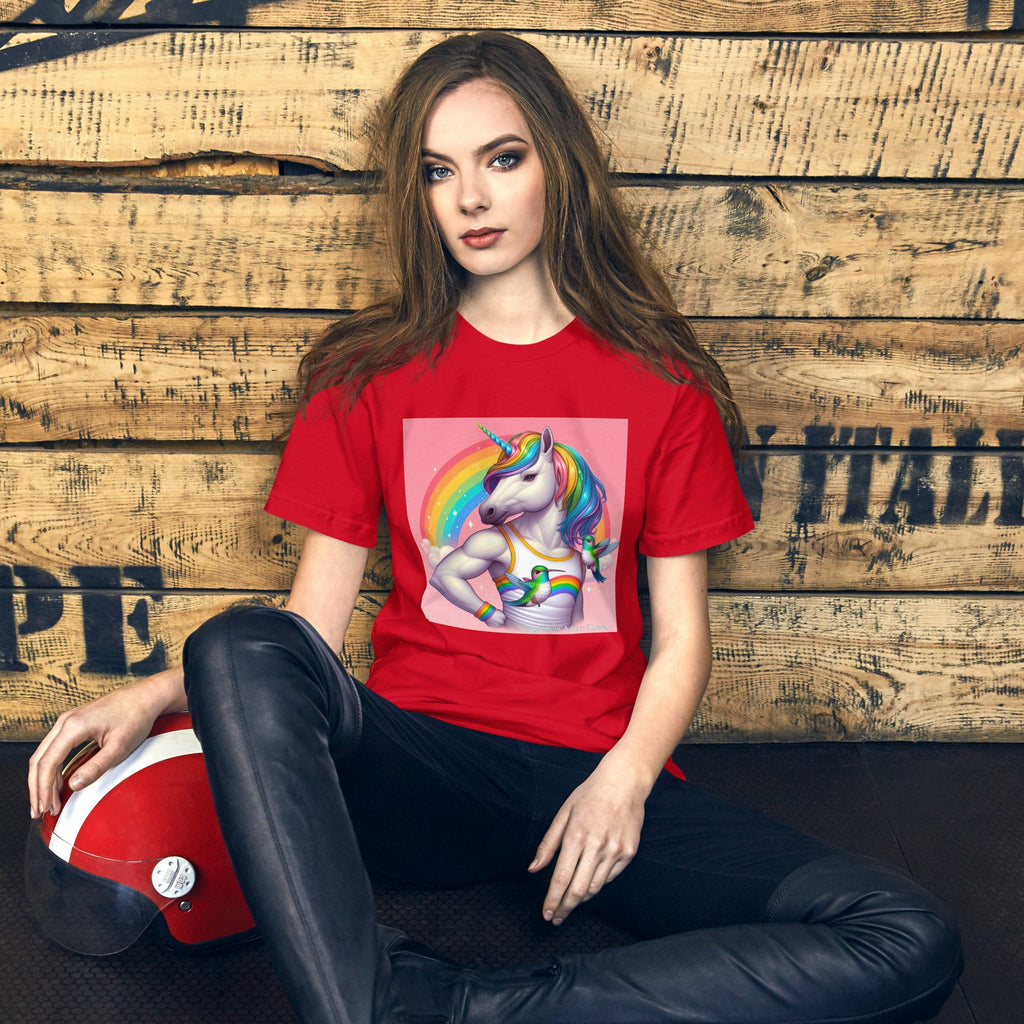 Fabulous Unicorn Unisex t-shirt by Gregg Acini Adoree Designs - Gregg Acini Adoree Designs - Tee Shirt